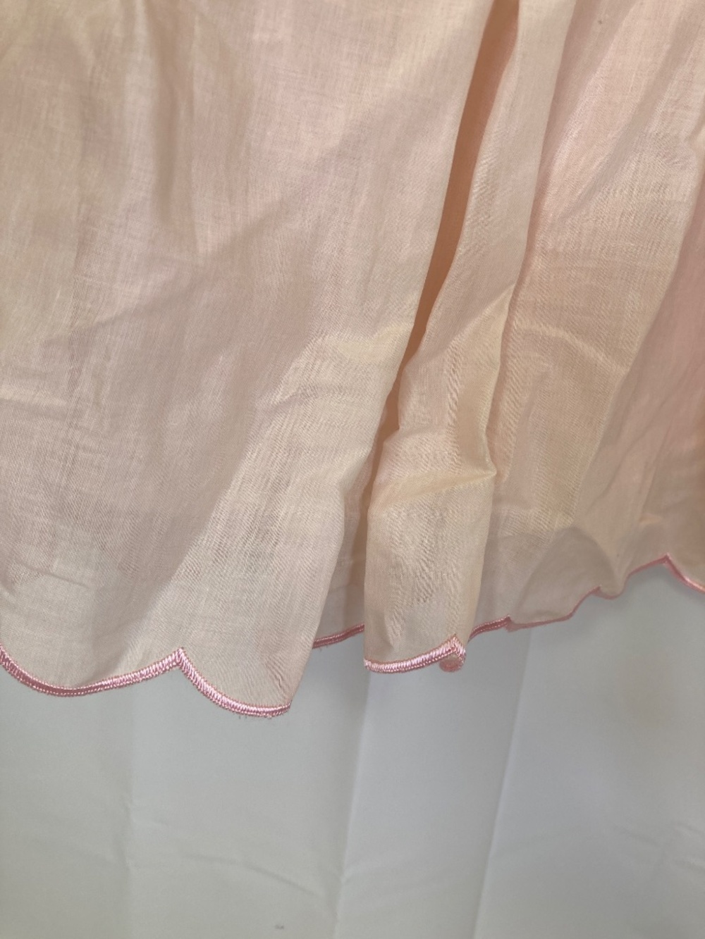 Banana Republic Skirt Sz 8 Pink Embroidered Floral Pleated Spring 2006 - Picture 15 of 15